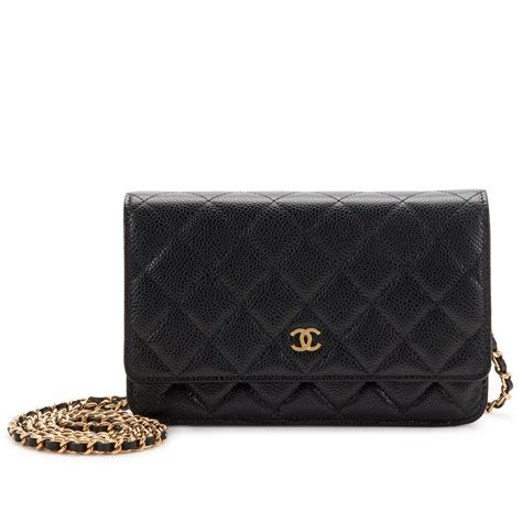 chanel quilted caviar wallet black|Wallets on Chain .